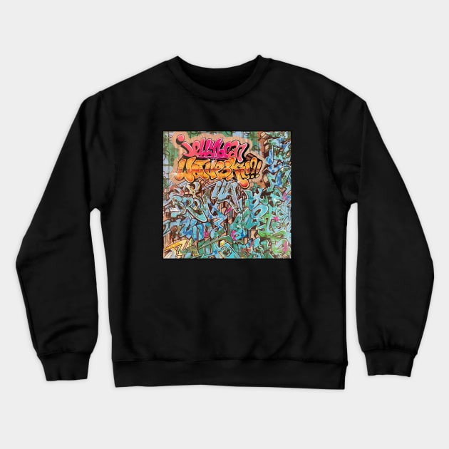 Graffiti Rooftop Classic Crewneck Sweatshirt by Afuphilly